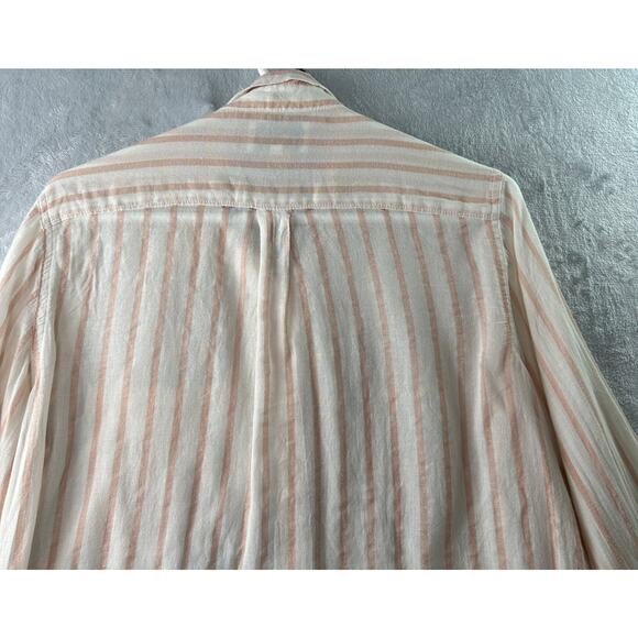 Current/Elliott “The Georgia” White & Pink Striped Shirt – Size 1 - Picture 5 of 7